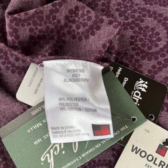NWT's Woolrich Women's Journey Wrap Scarf DriRelease Blackberry 27" x 80" - Picture 11 of 11